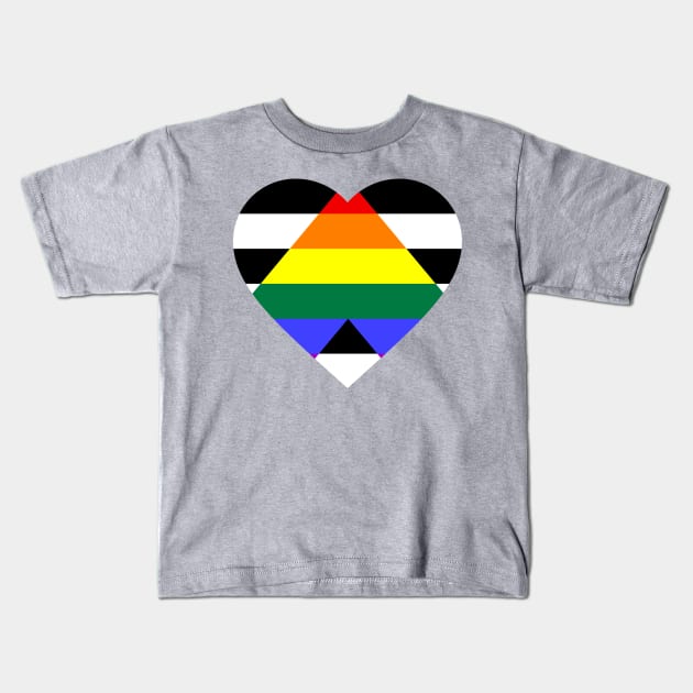 Pride Ally Kids T-Shirt by CoolMomBiz